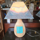 Copper Shade Lamps/Stone