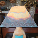Copper Shade Lamps/Stone