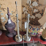 Silver Fumed Pair Table Lamp
