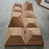 Wood Square Pattern Wall Art