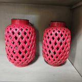 Ceramic Lantern Pair