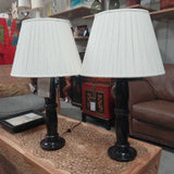 Spindle Lamps Pair