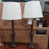 Spindle Lamps Pair