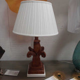 Scrolled Lamp Stone Base