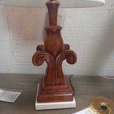 Scrolled Lamp Stone Base