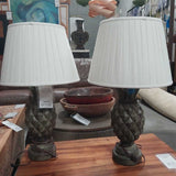 Pineapple Lamps Pair