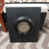 Round Mirror Wood Frame
