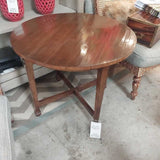 Planked Round Side Table