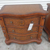 Woven Palm Nightstand Pair