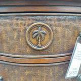 Woven Palm Nightstand Pair