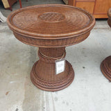 Woven Side Table Pair