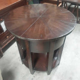 Slat Round Side Table