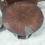 Slat Round Side Table