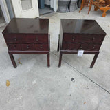 Mahogany NIghtStand Pair