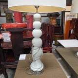 Ceramic Spindle Lamp Pair
