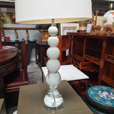 Ceramic Spindle Lamp Pair