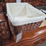 Wicker Basket w/ fabric insert