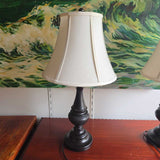 Dark Brown Lamps Pair