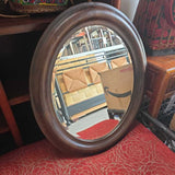 Oval Mirror Wood Frame