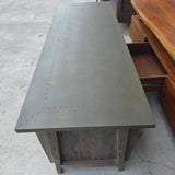 Metal Top Media console