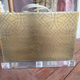 Brass Lamps Pattern Pair