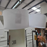 White Drum Lamp Shade