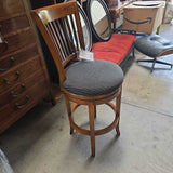 Swivel Wood Bar Stools w/backrest
