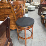 Swivel Wood Bar Stools w/backrest