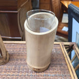Bamboo Vase Large with Glass Insert
