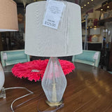 Crackled Glass Table Lamp