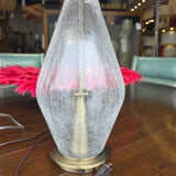 Crackled Glass Table Lamp