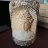 Hand Carved Wood Buddha
