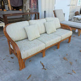 Rattan Sofa Floral Pattern