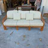 Rattan Sofa Floral Pattern