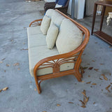 Rattan Sofa Floral Pattern