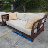 Custom Wood Framed Sofa