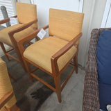 Swivel Bar Stools Square with Fabric