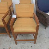 Swivel Bar Stools Square with Fabric