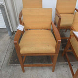 Swivel Bar Stools Square with Fabric