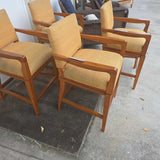 Swivel Bar Stools Square with Fabric