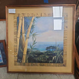Bamboo Painting Koa Frame Giclee