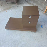 2 Drawer Cabinet w/ side shelf
