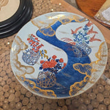 Round Asian Flower Basket River Plate