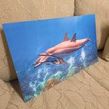 Dolphin Art on Metal