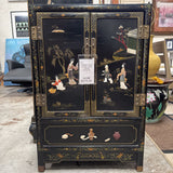 Black Lacquer Asian Cabinet