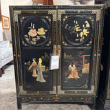 Black Lacquer Asian Cabinet Medium