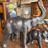 Large Leather Elephant