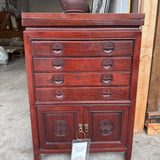 Asian Cutlery Cabinet Rosewood