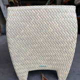 Woven outdoor end table