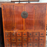 Chinese Elm Apothecary Cabinet